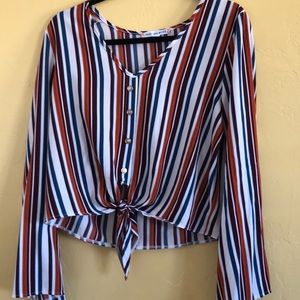 Fashion Muse flared sleeve top